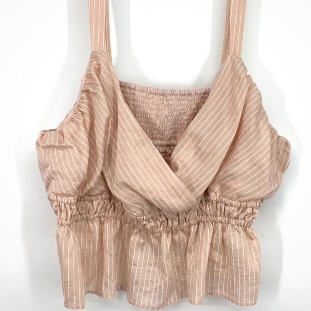 Anthropologie Maeve Blush Striped Camisole size large